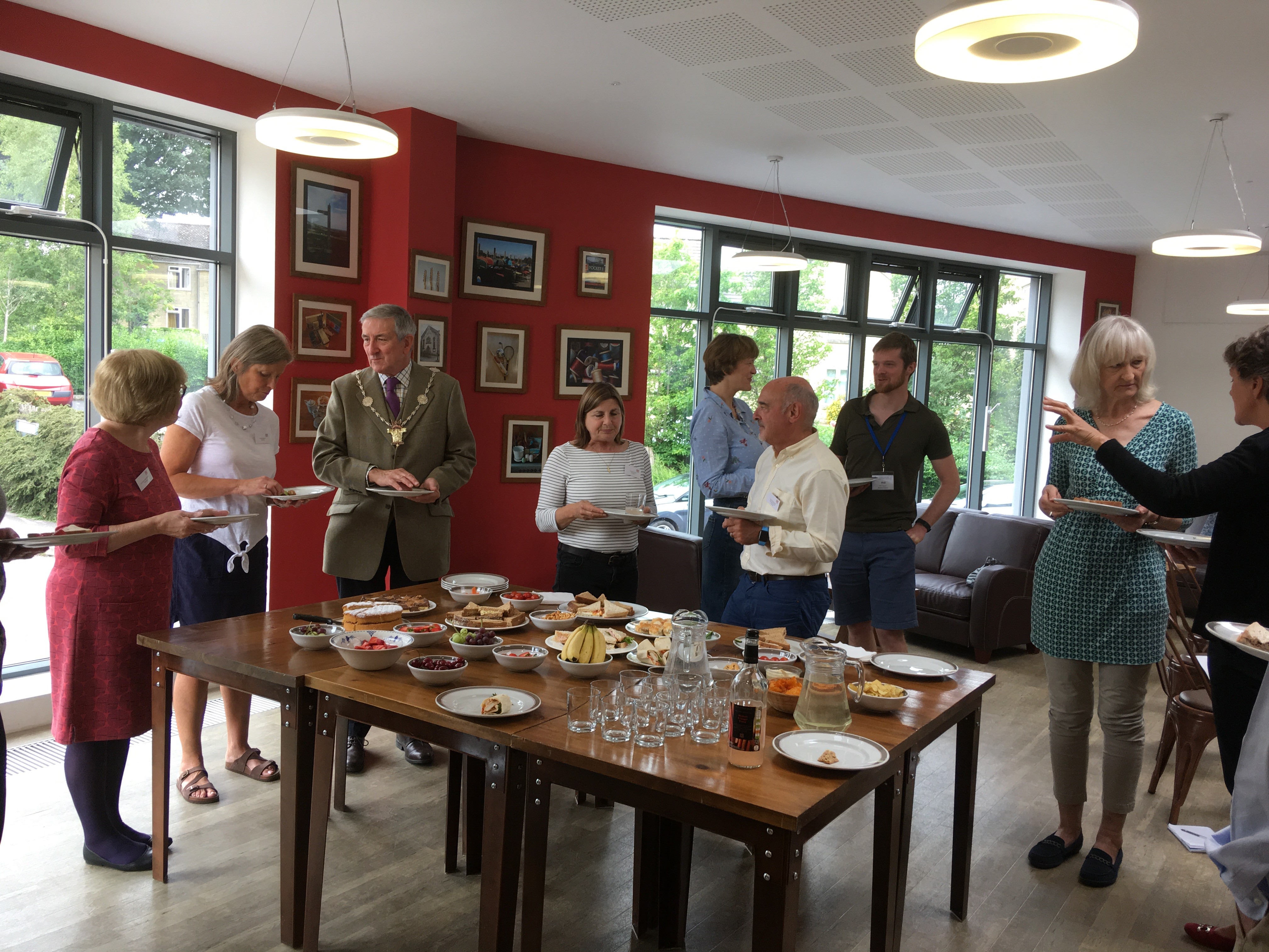 Attendees enjoyed a light lunch after the meeting.
